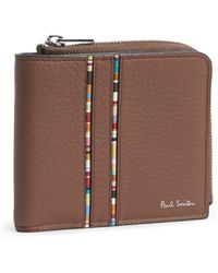 Paul Smith - Leather Signature Stripe Bifold Wallet - Lyst