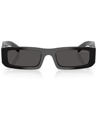 Prada - Acetate Rectangle Sunglasses - Lyst