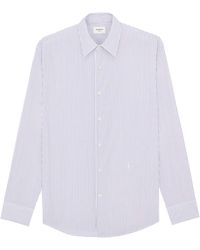 Saint Laurent - Stripe Cassandre Shirt - Lyst