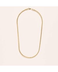 Azlee - Small Woven Chain Necklace - Lyst