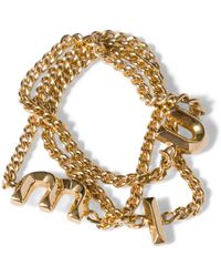 Miu Miu - Metal Logo Ring - Lyst