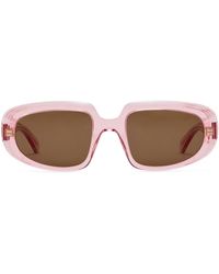 Loewe - Rectangular Steps Sunglasses - Lyst