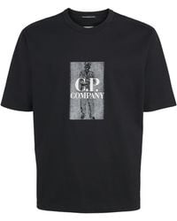 C.P. Company - Cotton Embroidered Logo T-Shirt - Lyst