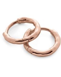 Monica Vinader - Mini Vermeil Siren Muse Huggie Earrings - Lyst