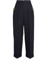 Sandro - Wool-Blend Trousers - Lyst