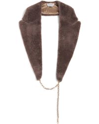 Gabriela Hearst - Beaver Fur Elliot Coat Collar - Lyst
