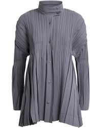 Pleats Please Issey Miyake - Pleated Float Coat - Lyst