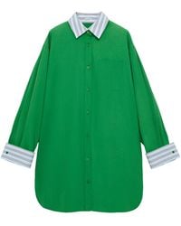 Loewe - Layered Mini Shirt Dress - Lyst