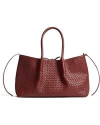 Bottega Veneta - Leather Reversible Pinacoteca Tote Bag - Lyst