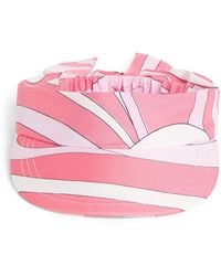 PUCCI - Silk Printed Visor Cap - Lyst
