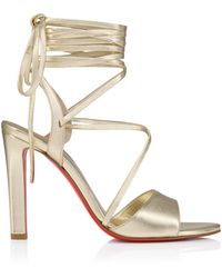 Christian Louboutin - Fanny Randa Leather Sandals 100 - Lyst