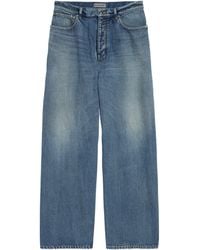 Balenciaga - Distressed Baggy-Fit Jeans - Lyst