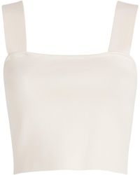 Maje - Square-Neck Crop Top - Lyst
