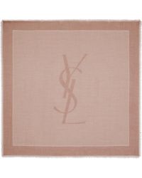 Saint Laurent - Cashmere-Silk Cassandre Scarf - Lyst