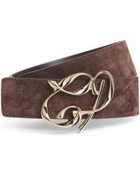 Claudie Pierlot - Suede Logo Belt - Lyst
