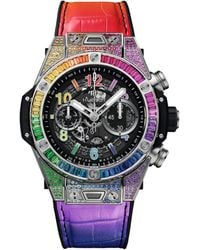 Hublot - Titanium Rainbow Big Bang Unico Watch 45mm - Lyst