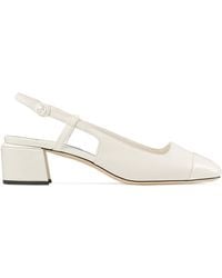 Jimmy Choo - Elisa 45 Leather Slingback Pumps - Lyst