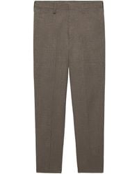 Prada - Wool Houndstooth Slim-Fit Trousers - Lyst