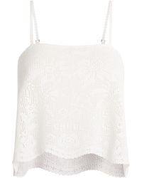Chloé - Pointelle Knit Crop Top - Lyst