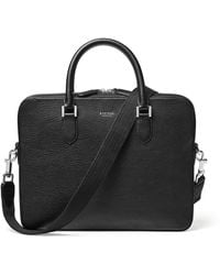 Aspinal of London - Leather Shield Briefcase - Lyst