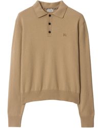 Burberry - Long-Sleeve Polo Shirt - Lyst