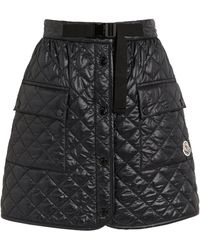 Moncler - Quilted Mini Skirt - Lyst