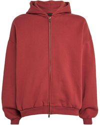 Fear Of God - Cotton-Blend Logo Zip-Up Hoodie - Lyst