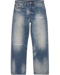 Polo Ralph Lauren - Heritage Straight Distressed Jeans - Lyst