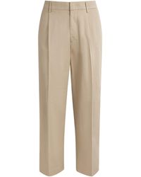 NN07 - Stretch-Organic Cotton Kay Pleated Trousers - Lyst