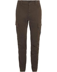 C.P. Company - Stretch-Cotton Sateen Cargo Trousers - Lyst