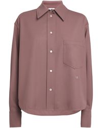 Victoria Beckham - Cropped Long-Sleeve Shirt - Lyst