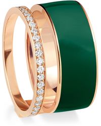 Repossi - Diamond And Enamel Berbere Ring - Lyst
