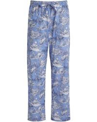Derek Rose - Cotton Printed Pyjama Bottoms - Lyst