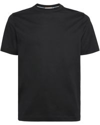Canali - Cotton Double-Neck T-Shirt - Lyst