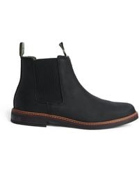 Barbour - Leather Farsley Chelsea Boots - Lyst