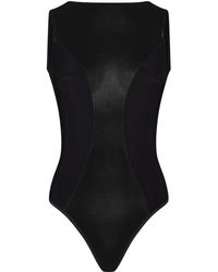 Kiki de Montparnasse Scoop Back Bodysuit - Black
