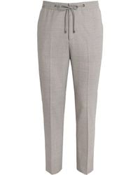 Corneliani - Virgin Wool Drawstring Trousers - Lyst