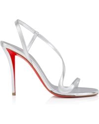 Christian Louboutin - Rosa Z Metallic Leather Sandals 100 - Lyst