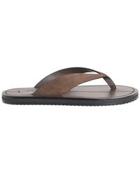 A.Emery - Leather Flora Flip Flops - Lyst