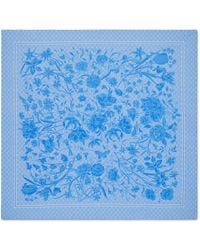 Gucci - Silk-cotton Floral Print Scarf - Lyst