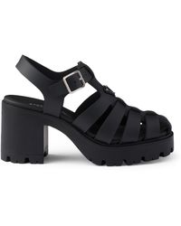 Prada - Rubber Platform Sandals 90 - Lyst