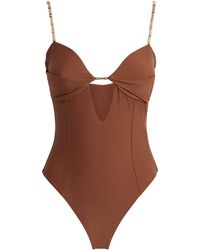 Devon Windsor - Cut-Out Dawn Swimsuit - Lyst