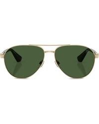 Burberry - Metal Be3167 Pilot Sunglasses - Lyst