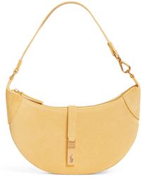 Polo Ralph Lauren - Small Suede Polo Id Shoulder Bag - Lyst