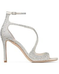 Jimmy Choo - Azia 95 Embellished Sandals - Lyst