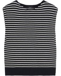 Weekend by Maxmara - Cotton-Blend Stripe Sweater Vest - Lyst