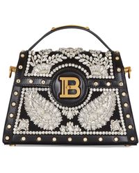 Balmain - Embellished B-buzz Dynasty Top-handle Bag - Lyst