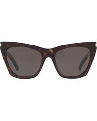 Saint Laurent - Kate Cat Eye Sunglasses - Lyst