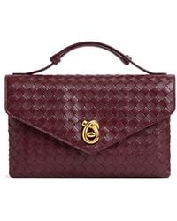 Bottega Veneta - Lambskin Knot Lock Top-Handle Bag - Lyst