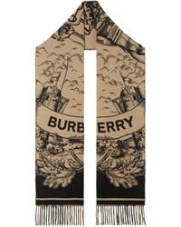 Burberry - Cashmere Reversible Ekd Scarf - Lyst